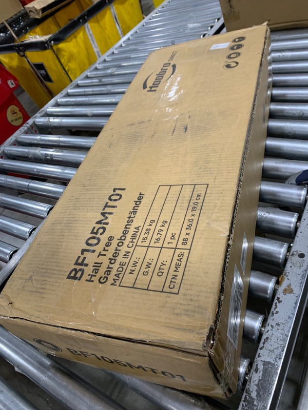 Photo 1 of HOOBRO Hall Tree with Bench and Shoe Storage, Entryway Bench with Coat Rack, Shoe and Coat Rack for Entryway, Coat Rack with Shoe Storage and Reversible Storage Shelves, Rustic Brown BF105MT01