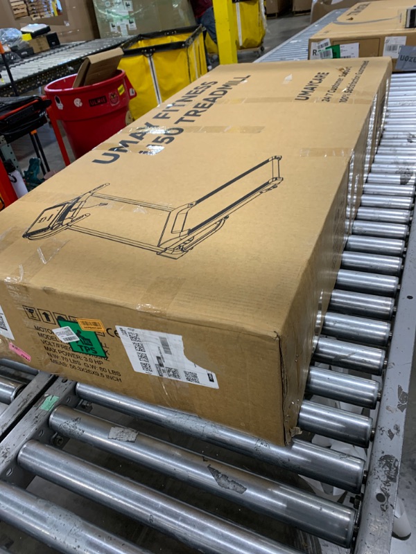 Photo 1 of UMAY Fitness Home Auto Folding 3 Level Incline Treadmill with Pulse Sensors, 3.0 HP Quiet Brushless, 8.7 MPH, 300 lbs Capacity