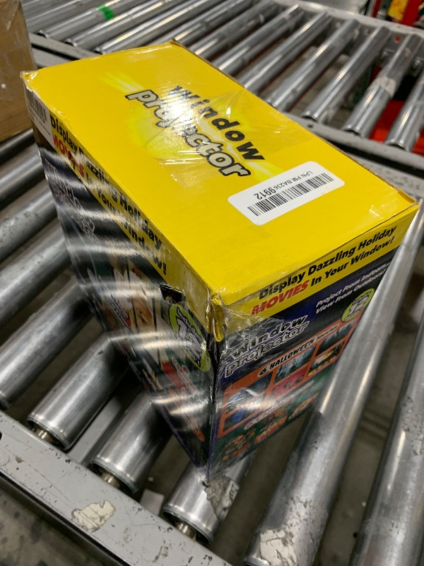 Photo 1 of Halloween Window Projector, Outdoor Christmas Projector, Halloween Led Holographic Projection Lamp, 6 Halloween Movies, 6 Christmas Movies, for Window Garden Halloween Christmas