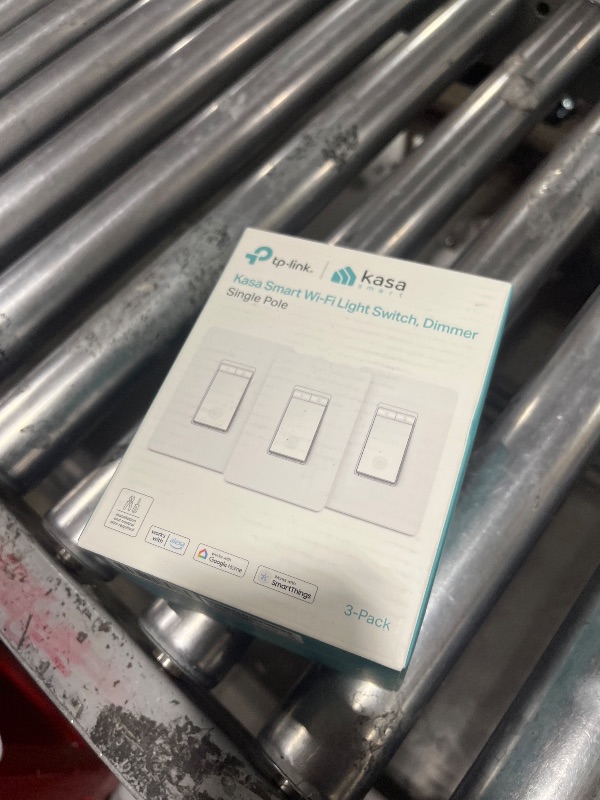 Photo 1 of Kasa Smart Dimmer Switch HS220P3, Single Pole, Needs Neutral Wire, 2.4GHz Wi-Fi Light Switch Works with Alexa and Google Home, UL Certified,, No Hub Required, 3-Pack