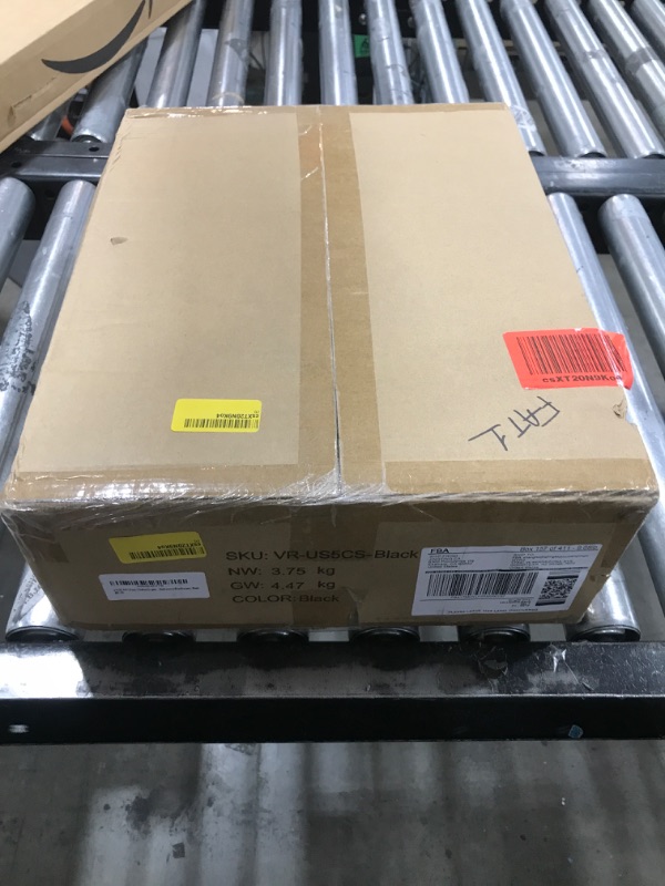 Photo 1 of VASICAR 5 Pack Stackable Storage Boxes with Metal Frame & Pull-down Lid, Fabric Storage Bins Clothes Organizer Foldable Shoe Containers Boxes with Clear Window, Black