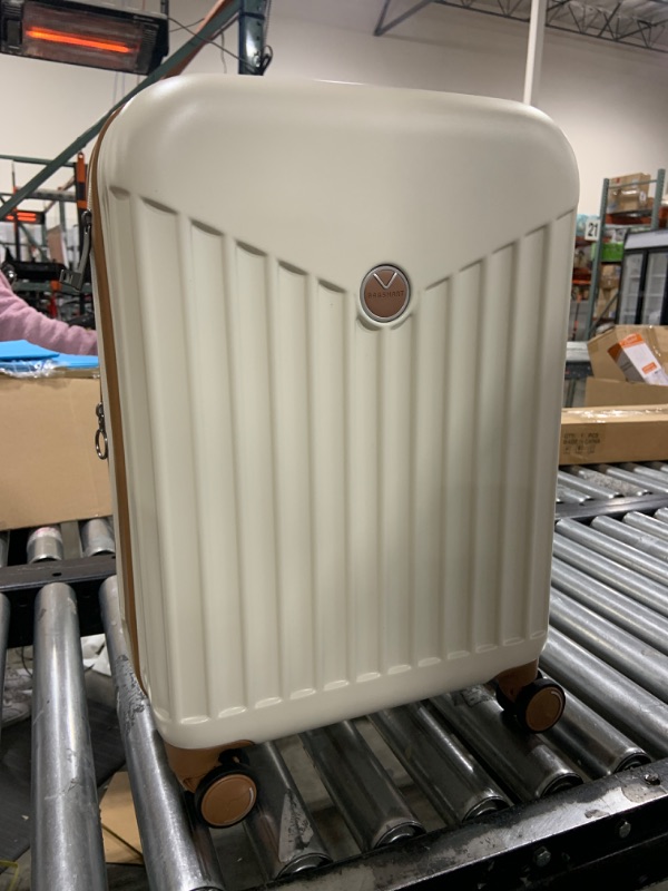 Photo 1 of BAGSMART Hardside Expandable Luggage With Spinner Wheels, PC Lightweight Carry-On Luggage Airline Approved With TSA Lock, Durable Women Travel Suitcase Carry On 20 Inch, Beige