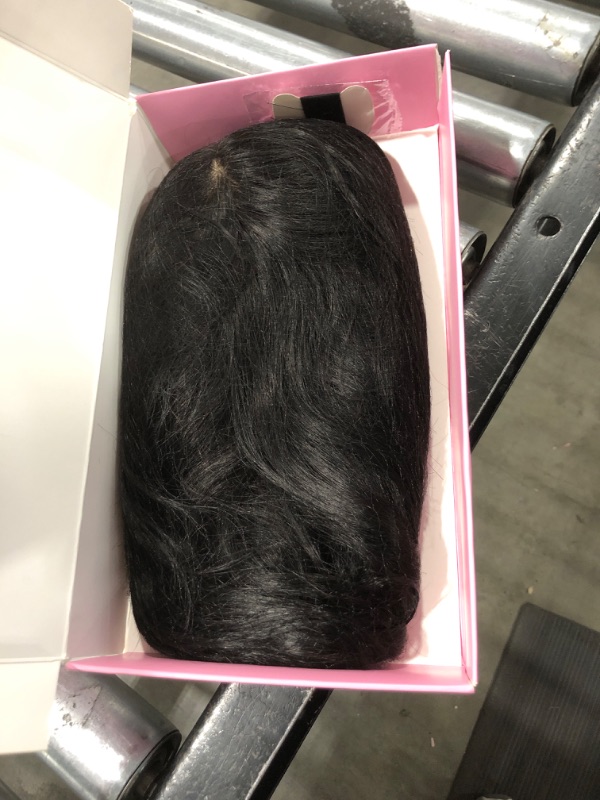 Photo 1 of lagomance Hair Toppers for Women Real Human Hair Topper for Women with Thinning Hair 14inch Hair Topper Natural Black Hair Topper Hair Pieces for Women Remy Hair Toppers Wiglets for Thinning Hair#1B