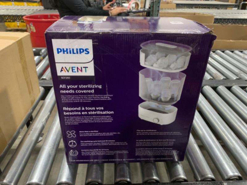 Photo 3 of Philips AVENT Premium Baby Bottle Sterilizer with Dryer, SCF293/00 Electric Sterilizer With dryer