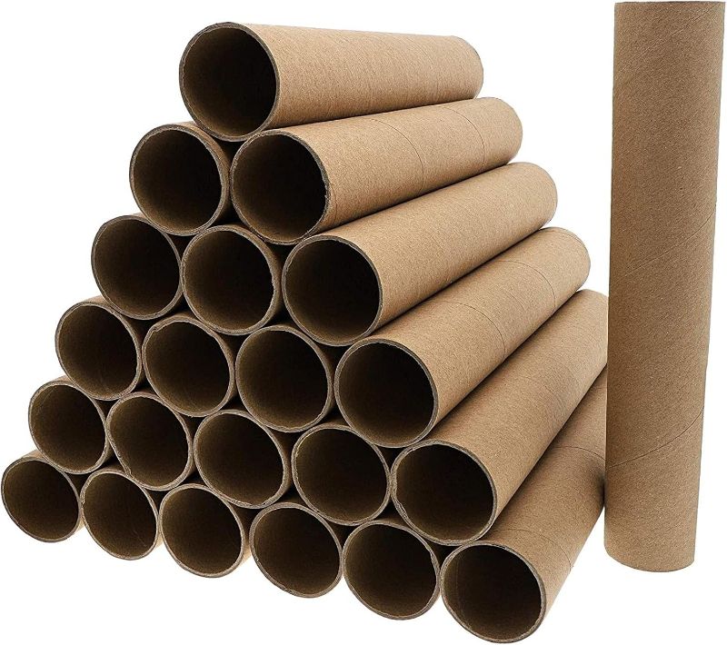 Photo 1 of Bright Creations Brown Cardboard Tubes for Crafts 61''