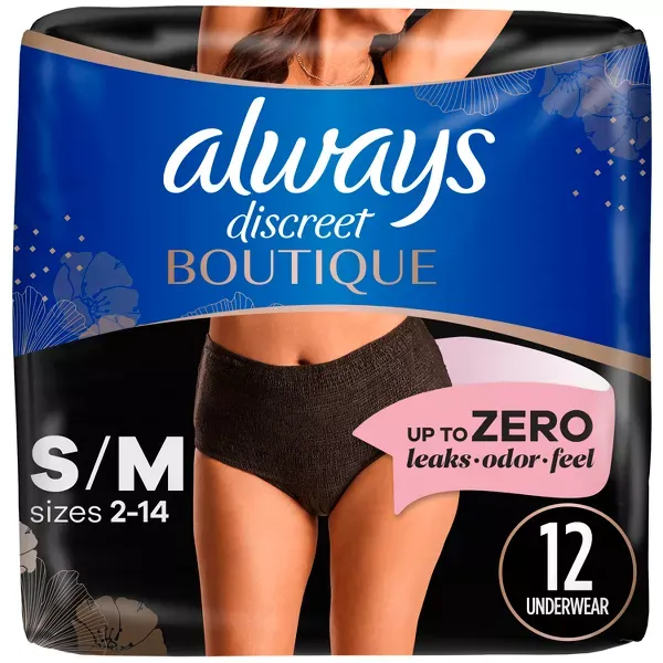 Photo 1 of Always Discreet Boutique Adult Postpartum Incontinence Underwear for Women 