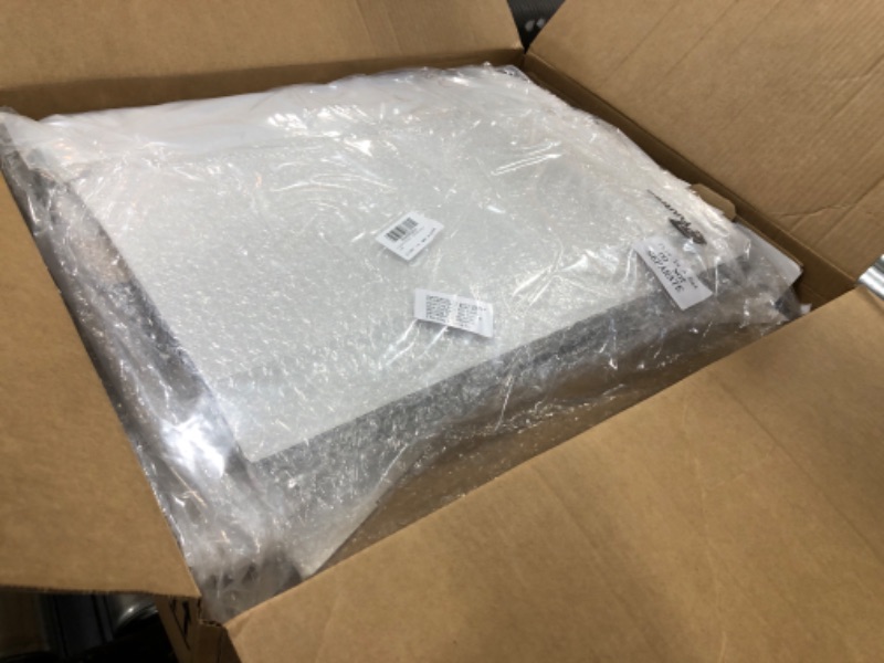 Photo 1 of Fuutreo 4 Pcs Classroom Cardboard Book Display Stand 3 Tiered Book Display Shelf 20" x 17" Tabletop Book Display Book Storage Rack Comic Display for School Library Office(White)