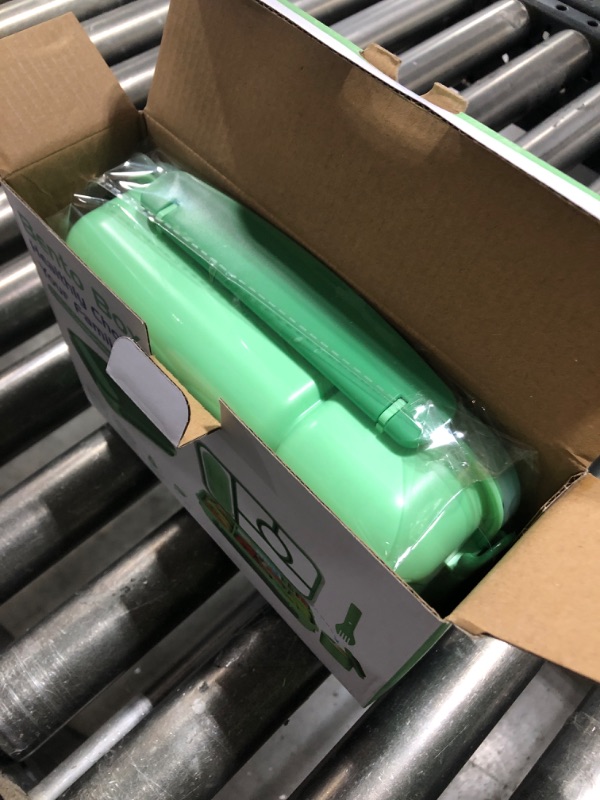 Photo 1 of Dagugu Lunch Box, 5 Compartments Bento Box for Adults/Kids/Toddler, Leakproof Sauce Containers, Microwave/Dishwasher Safe, BPA Free (Green)