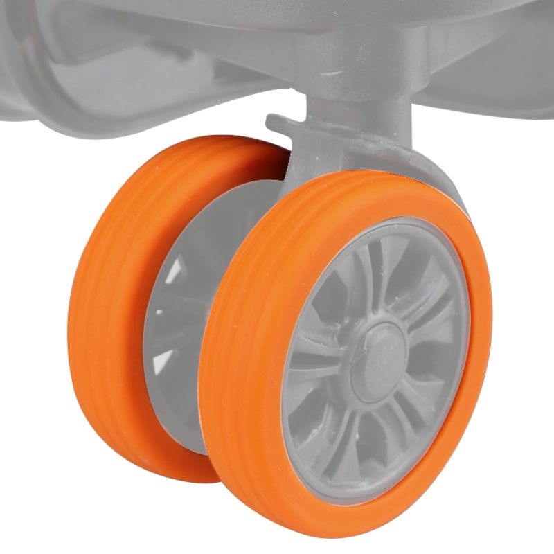 Photo 1 of (2 pack) ZhaoCo Luggage Wheel Covers 8Pc Carry on Luggage Wheel Protective Covers (Orange)