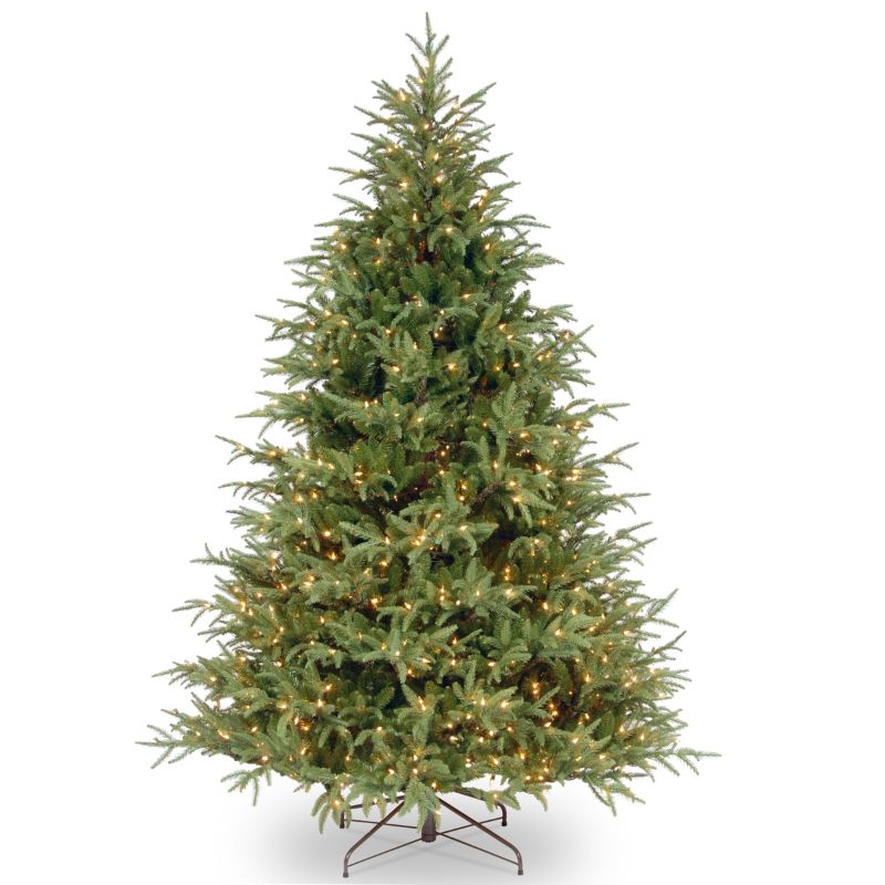 Photo 1 of  National Tree 7.5' "Feel Real" Frasier Grande Hinged Tree with 1000 Clear Lights