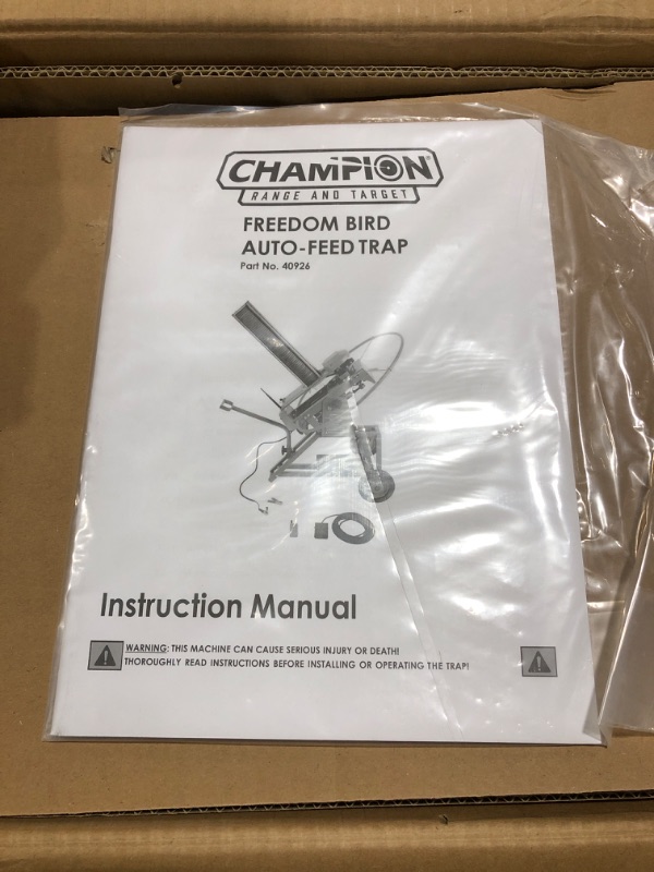 Photo 4 of CHAMPION RANGE AND TARGET Freedom Bird Trap_Electronic Clay Thrower