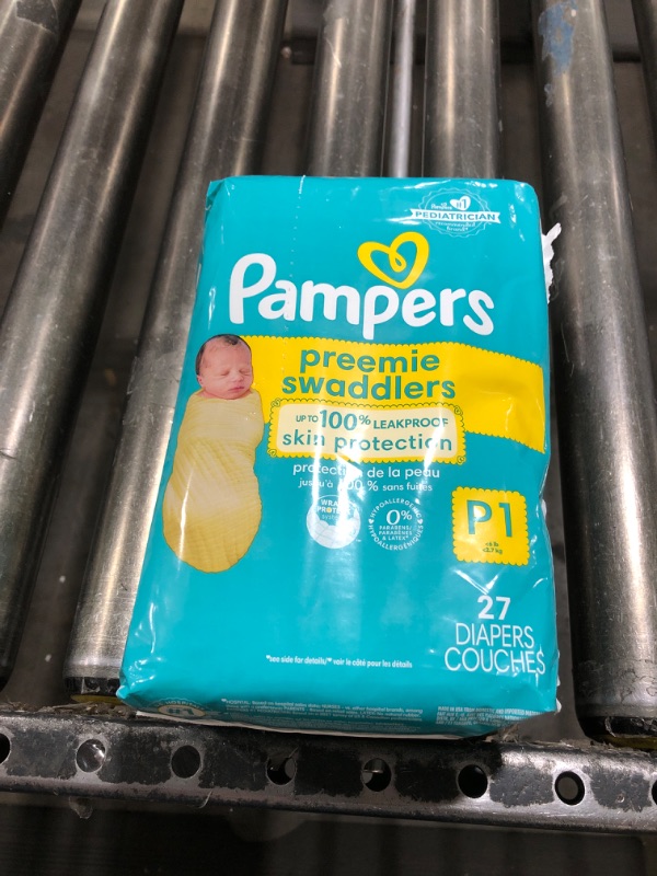 Photo 2 of Pampers Swaddlers Active Baby Diapers Jumbo Pack - Size Preemie - 27ct