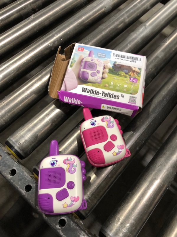 Photo 2 of Walkie Talkies Toys for Girls:Unicorn Toys 2 Pack Birthday Gifts for 3 4 5-7 8 Year Old Girls Toy for 4 5 6 7 8-10 Year Old Camping Outdoor Games,Christmas Stocking Stuffers for Girls Kids