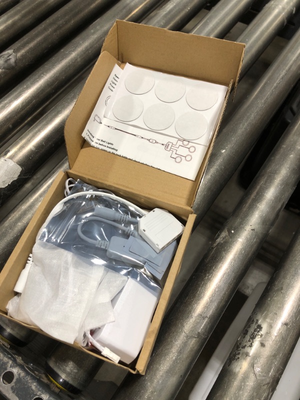 Photo 1 of 4-Pack LED Puck Lights Wired, Dimmable Display Case Lighting, Under Cabinet Puck Lights with Memory Function, Warm White Plug-in Round Shelf Lighting, Cabinet Lights for Shelves, Kitchen, 3000K