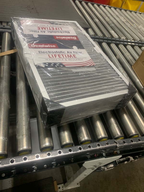 Photo 2 of 16x25x5 Washable Electrostatic Air Filter, MERV 8 Aluminum AC/HVAC Furnace Filter, Reusable Permanent Air Filter, Lasts a Lifetime, Increases Airflow?Actual Size:15.75"x 24.5"x4.75")
