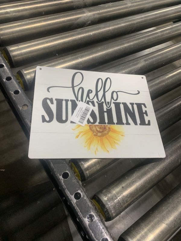 Photo 2 of Hello Sunshine Wood Sign, Welcome Decor, Hanging Wooden Plaques Decor, Sunshine Decor Sign, Sunflower Decor, Door Hanger Indoor Outdoor, Home Decor Art, Garden Yard Decor, Beach House Decor