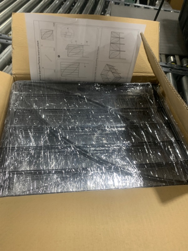 Photo 1 of UIRWAY 25 Panels Garden Fences and Borders, Total 27ft(L) x 24in(H) Decorative Garden Fence with Leaf Pattern, Rustproof Metal Rabbit Fence for Garden, Small Garden Edging Fence for Outdoor