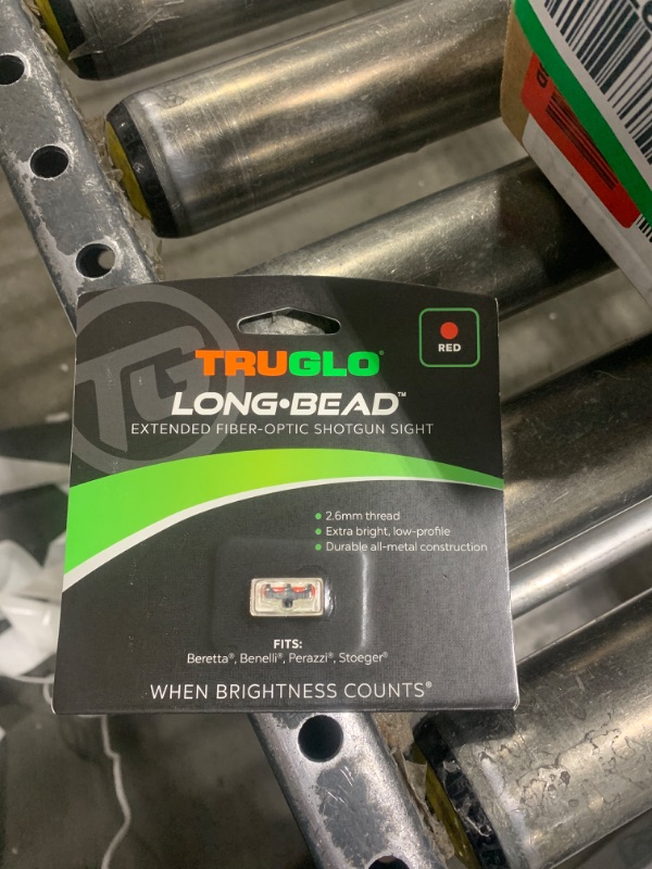 Photo 2 of TRUGLO Long Bead Fiber Optic Shotgun Sight Universal Red
