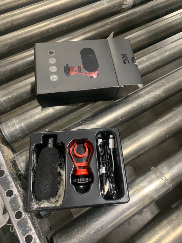 Photo 1 of KraftGeek Shotgun Mic for Camera, Vlogging Camera Microphone for iPhone, Android Phones and Canon, Nikon DSLR Camera - with Shock Mount, DeadCat Windscreen for Video Recording