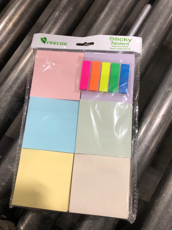 Photo 2 of YEECOK Sticky Notes 3x3 in, 12 Pads, Morandi Colors Self-Stick Note Pads, Sticky Pads Aesthetic, Super Sticking Power, Colorful Sticky Notes Bulk