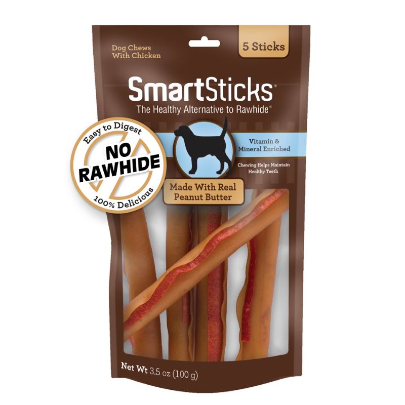 Photo 1 of SmartBones SmartSticks Peanut Butter Chews Dog Treats