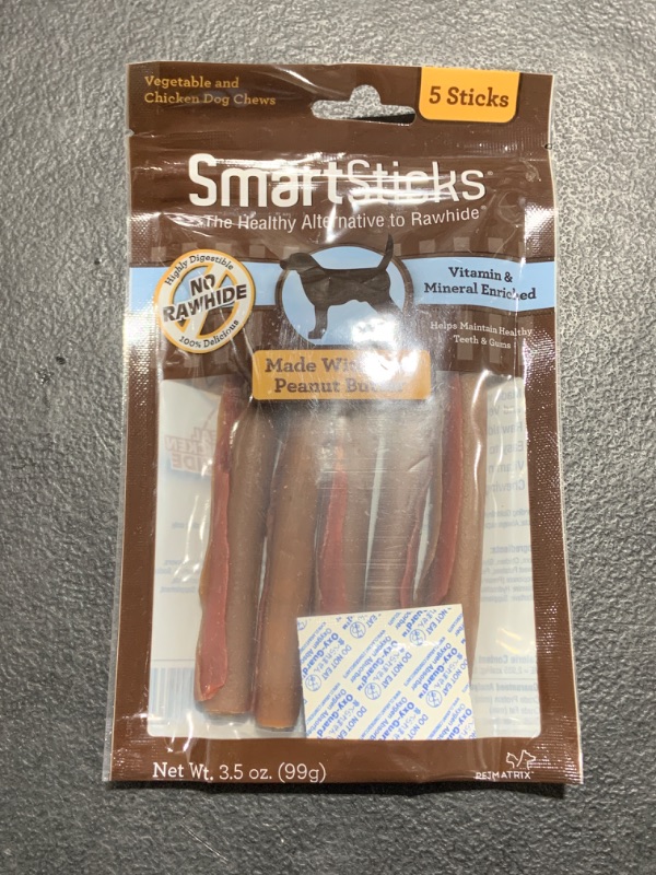 Photo 2 of SmartBones SmartSticks Peanut Butter Chews Dog Treats