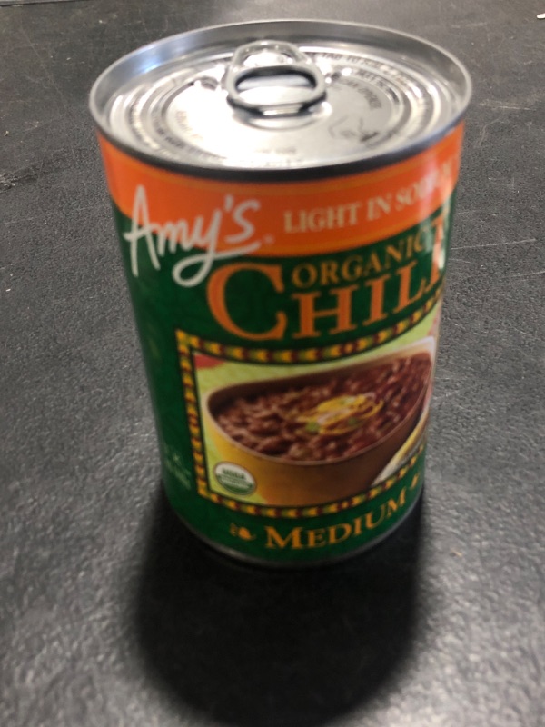 Photo 2 of Amy's, Organic Low Sodium Medium Chili, 14.7 Ounce