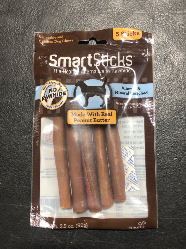 Photo 2 of SmartBones SmartSticks Peanut Butter Chews Dog Treats