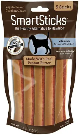 Photo 1 of SmartBones SmartSticks Peanut Butter Chews Dog Treats