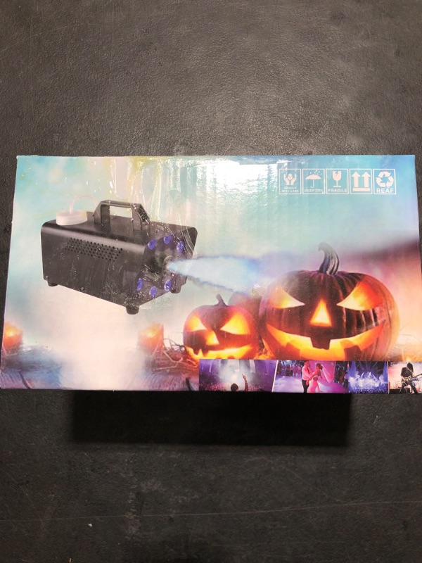Photo 1 of Upgraded Fog Machine Portable Smoke Machine with Lights, Fog Machine for Indoor Outdoor Halloween Parties