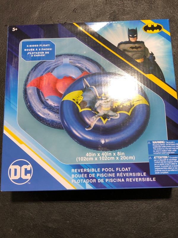 Photo 2 of Swimways DC Batman Reversible Boat, Inflatable Pool Floats & Kids Pool Toys, Swimming Pool Accessories & Beach Essentials for Kids Aged 5 & Up