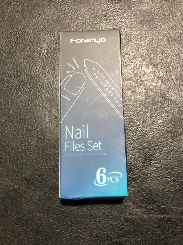 Photo 2 of Foranyo 6 Pcs Glass Nail File Set, Providing Salon-Like Results from The Comfort of Your Home?Specially Crafted for Natural Nail Enthusiasts(Blak 6 pcs)