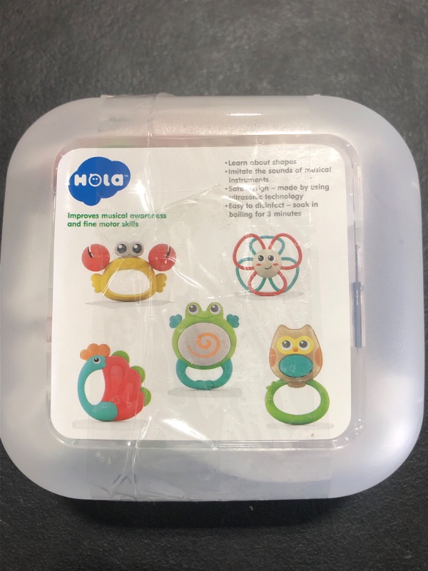 Photo 2 of Yiosion Baby Rattles Toys Set, Infant Grab N Shake Rattle, Sensory Teether, Development Learning Music Toy, Newborn Babies First Birthday Gifts for 0 1 2 3 4 5 6 7 8 9 10 12 Month Boy Girl