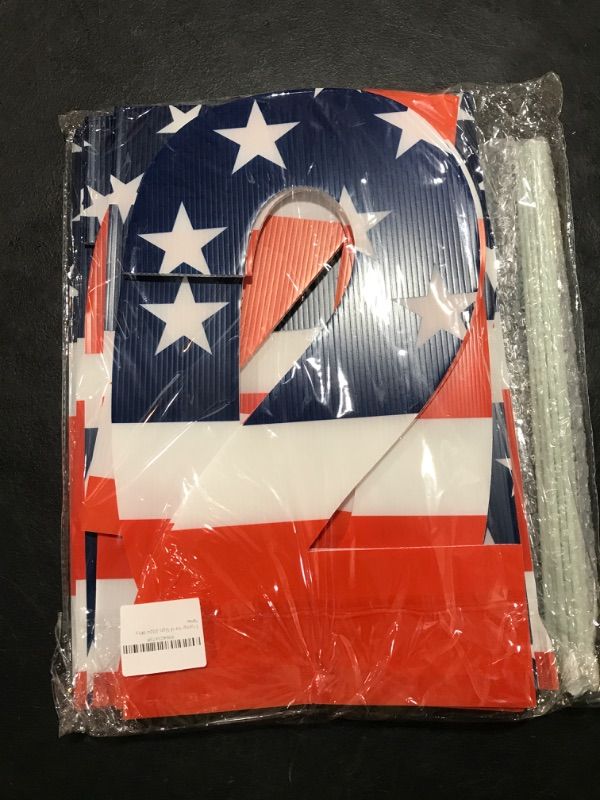 View 2 of Trump Yard Signs - Trump 2024 Signs with Stake, 9Pcs Trump Yard Sign for Outdoor Garden Lawn Yard