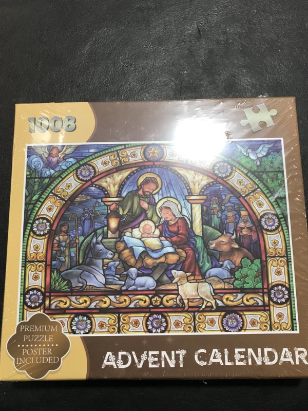 Photo 2 of Advent Calendar 2024 Christmas Jigsaw Puzzle - Nativity Jesus Christmas Jigsaw Puzzle 24 Day Countdown Christmas Nativity Scene Jigsaw Puzzle Happy Family Game Decorat Christmas Gift for Kids Adults