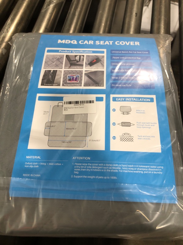 Photo 3 of MDQ Bench Car Seat Cover for Back Seat, Rear Seat Covers for Car for Kids in Car Protects from Scratches/Scuffs/Shedding/Mud, Car Seat Protector for Dogs Fits Cars, Truck & SUV