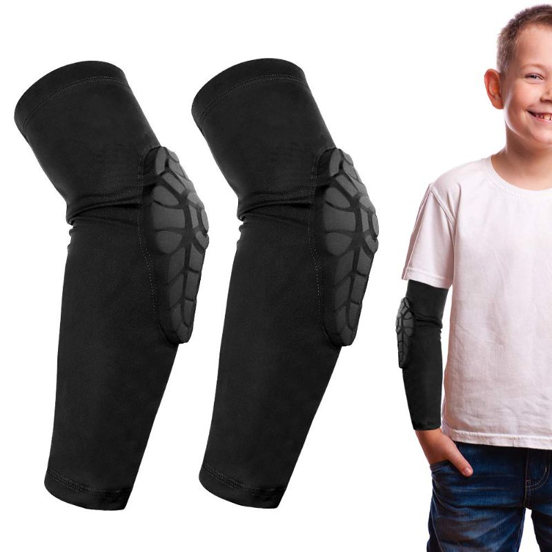 Photo 1 of AceList Kids/Youth 5-15 Years Sports honeycomb Compression Knee Pad Elbow Pads Guards Protective Gear for Basketball, Baseball, Football, Volleyball, Wrestling, Cycling... YOUTH SMALL
