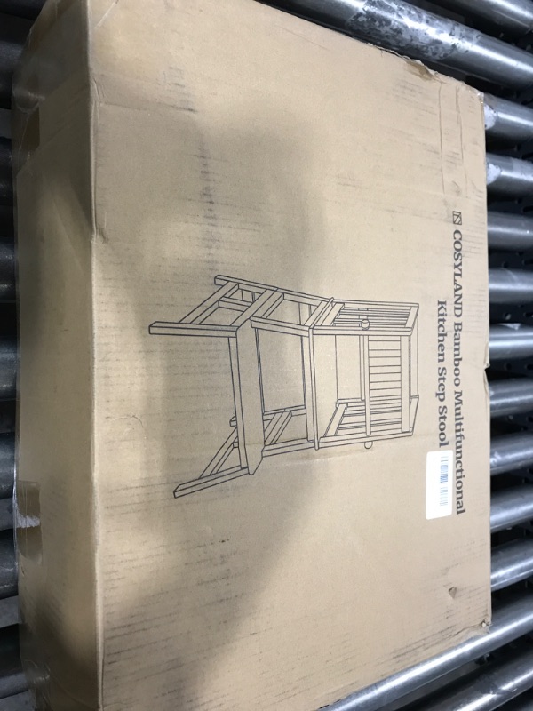 Photo 1 of COSYLAND Kids Kitchen Step Stool, Toddler Standing Tower with CPC & FSC Certification, Removable Anti-Drop Railing Safety Rail Enjoys Unique Patented Design A Anti-tip Stable Structure Brown