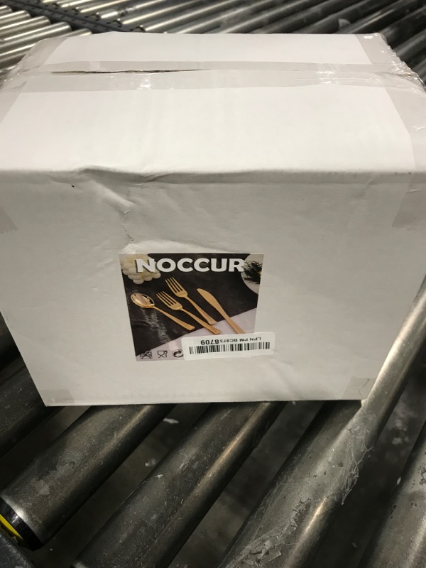 Photo 1 of NOCCUR 400PCS Gold Silverware Disposable - Gold Plastic Silverware - Gold Plastic Cutlery Include 200 Forks, 100 Spoons, 100 Knives, Gold Disposable Silverware Perfect for Party&Daily Using