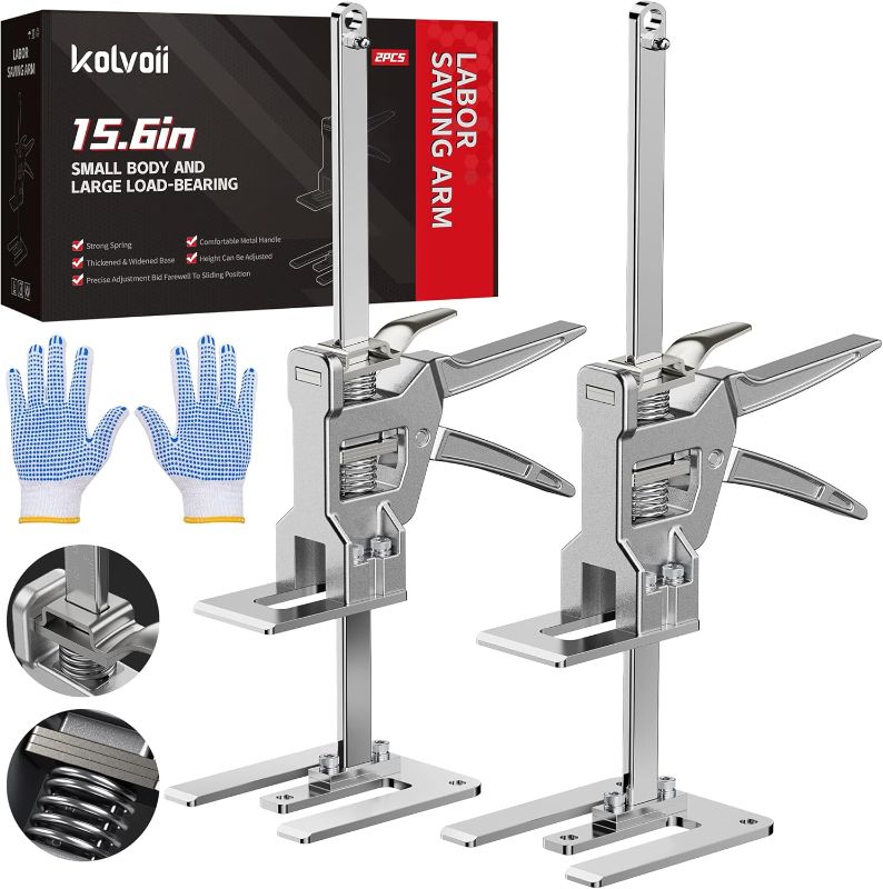 Photo 1 of Kolvoii Labor Saving Arm Jack, 2 Pack Stainless Steel Furniture Lifter Tool, Versatile and Easy to Use Hand Lifting Jack Tool Improved Quality Lifting Device
