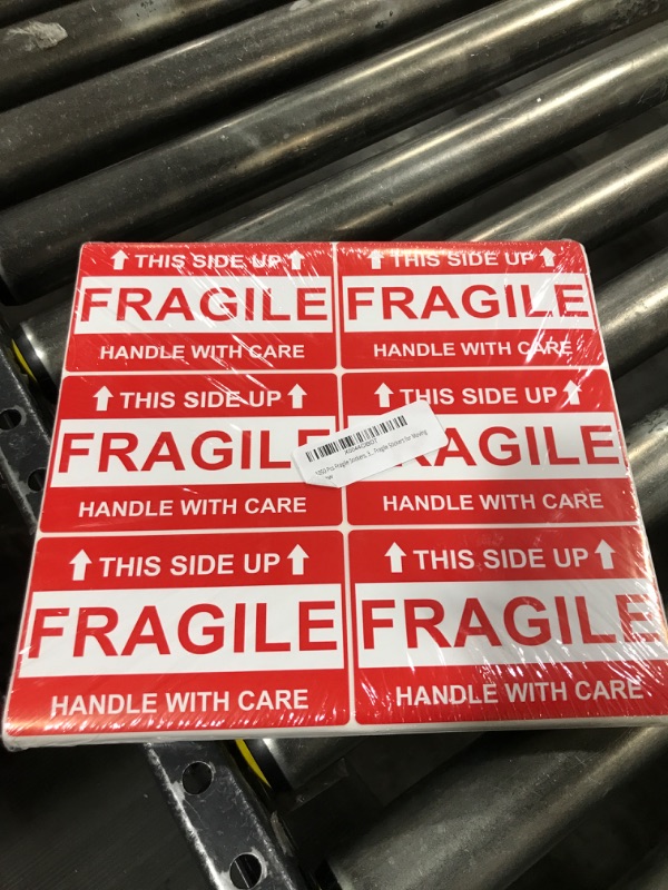 Photo 1 of 1050 Pcs Fragile Stickers, 3x5 Inch Fragile Stickers for Shipping, Strong Adhesive Fragile Labels, Handle with Care Stickers for Shipping, Fragile Stickers for Moving