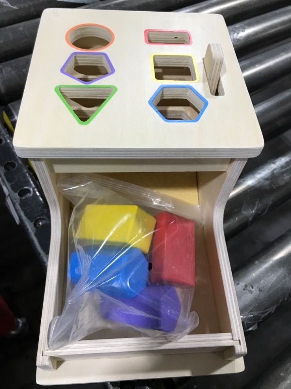 Photo 2 of JOCY Montessori Toys for Babies 6-12 Months,Object Permanence Box Wooden Ball Drop Montessori Toy for Toddlers,Color & Shape Sorting Learning Matching Box for Ages 1-3