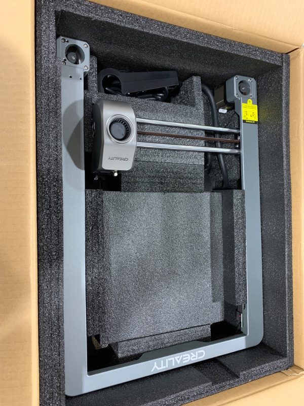 Photo 3 of Creality Ender 3 V3 Speedy 600mm/s CoreXZ 3D Printer with Touchscreen, Clog-Free Dual-Gear Direct Extruder, Auto Leveling, Smart Self-Check, Input Shaping with G-Sensor, Full Metal Design