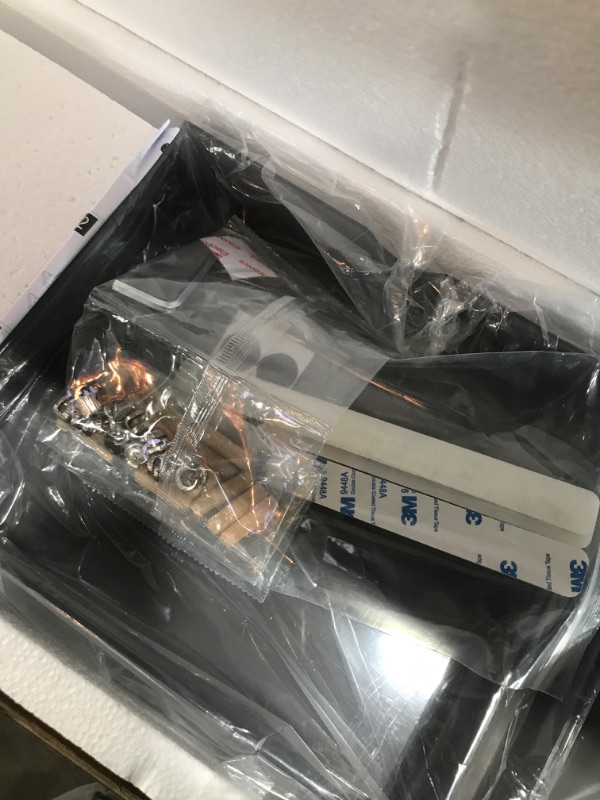 Photo 1 of Fenge Monitor Stand, Dual Monitor Riser, 42.5inch Large Desk Computer Monitor Stand Riser with Drawer, 2 Tier Wood & Acrylic Desktop Organizer for Computer, Laptop, Printer, TV Screen Riser