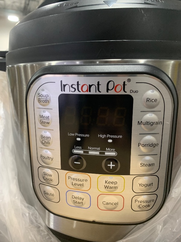 Photo 1 of Instant Pot Duo 7-in-1 Electric Pressure Cooker, Slow Cooker, Rice Cooker, Steamer, Sauté, Yogurt Maker, Warmer & Sterilizer, Includes App With Over 800 Recipes, Stainless Steel, 6 Quart