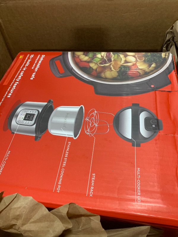 Photo 1 of Instant Pot Duo 7-in-1 Electric Pressure Cooker, Slow Cooker, Rice Cooker, Steamer, Sauté, Yogurt Maker, Warmer & Sterilizer, Includes App With Over 800 Recipes, Stainless Steel, 6 Quart