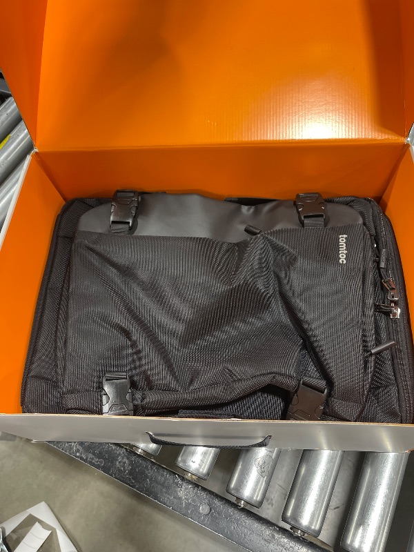 Photo 2 of tomtoc Laptop Backpack X-Pac Techpack Designed for Business Professional Commuter, City Compact Backpack for 16-inch MacBook Pro, Black