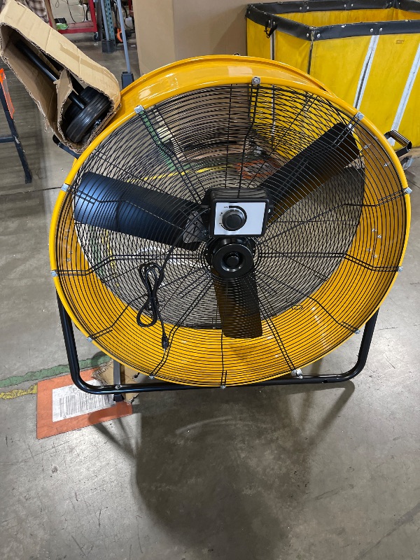 Photo 3 of iLiving 36 Inches 16000 CFM Heavy Duty High Velocity Barrel Floor Drum Fan with DC Brushless Motor, Stepless Speed Adjustment for Workshop, Garage, Commercial or Industrial, UL Safety Listed