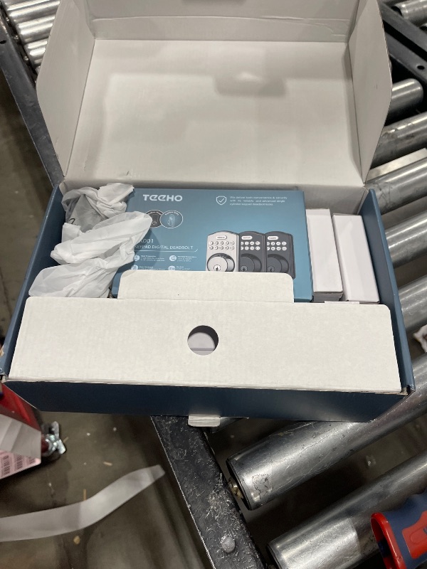 Photo 1 of TEEHO Keyless Entry Door Lock Deadbolt with Handle Set- Electronic Digital Keypad Deadbolt - Front Door Lock Set with 2 Keys - Auto Lock - Easy Installation - Matte Black