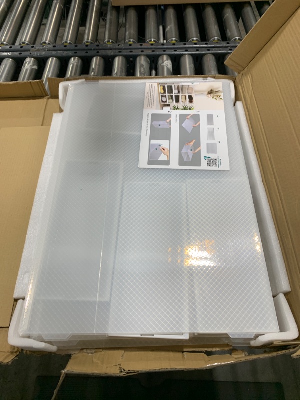 Photo 1 of PARANTA 4-Piece Boot Shoe Storage Box, Stackable Clear Plastic Shoe Organizer with Clear Door for Storing Shoes 25.6" x 12.6" x 5.5"